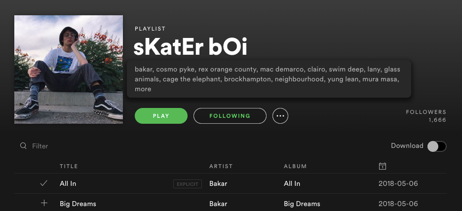 Spotify Profile Aesthetic