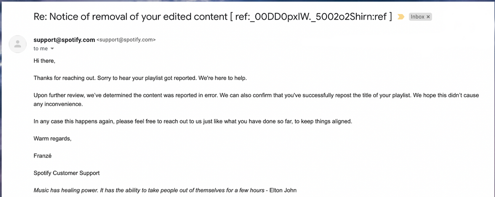Spotify Took Down My Playlist Title and Cover Photo...Now What?