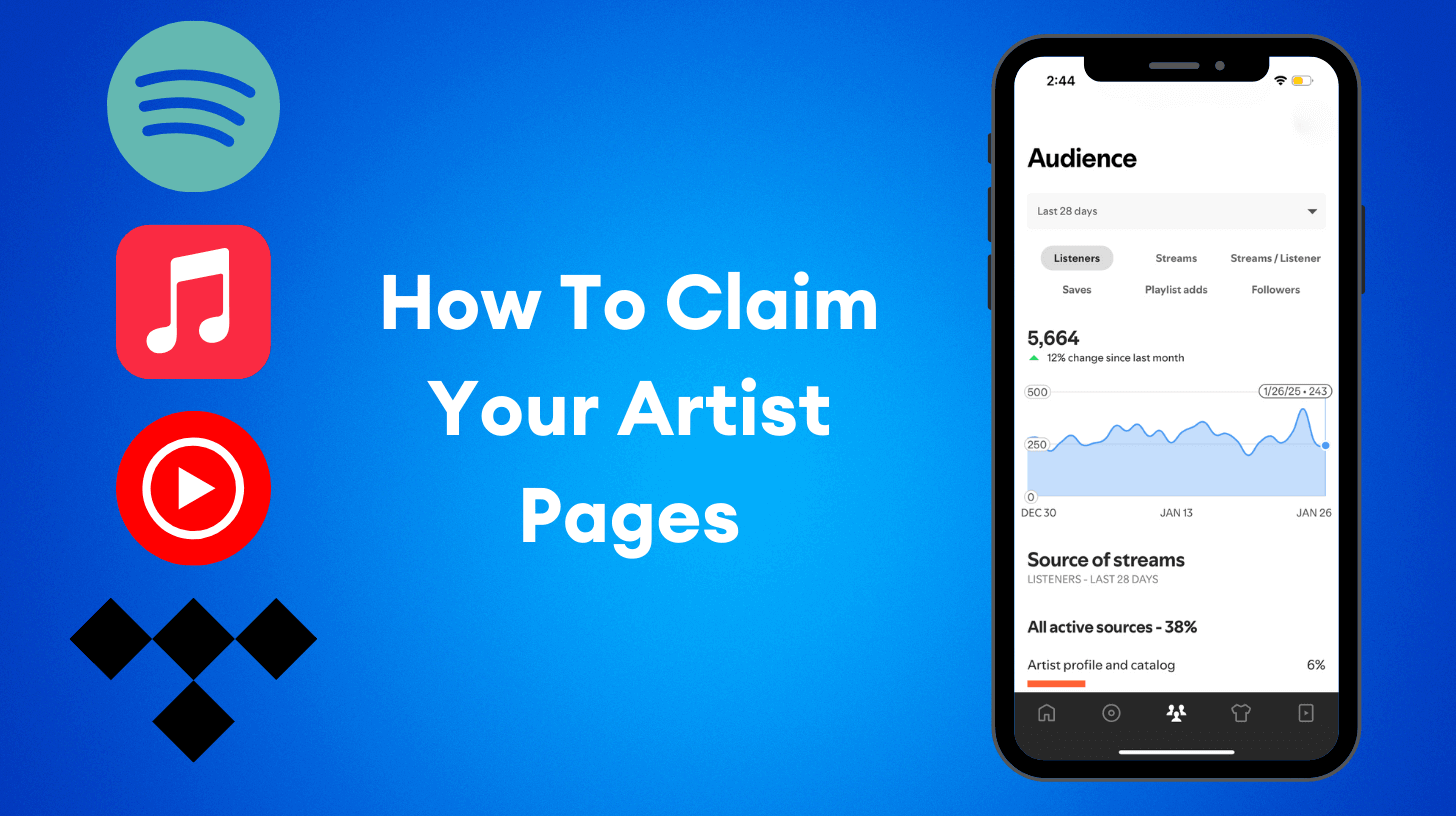 How To Claim Your Artist Page on Spotify, Apple Music, and other Streaming Services